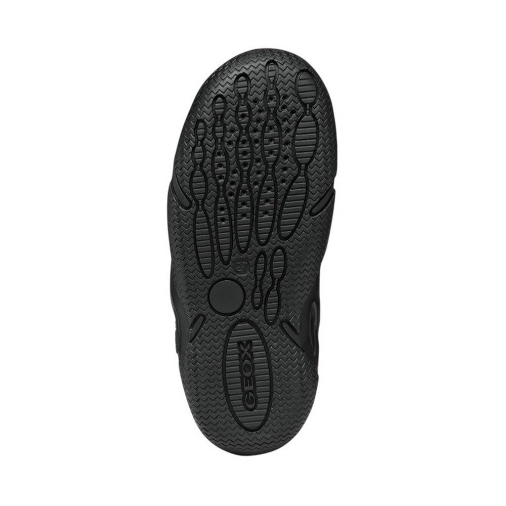 Black - Lifestyle - Geox Boys Wader Leather School Shoes