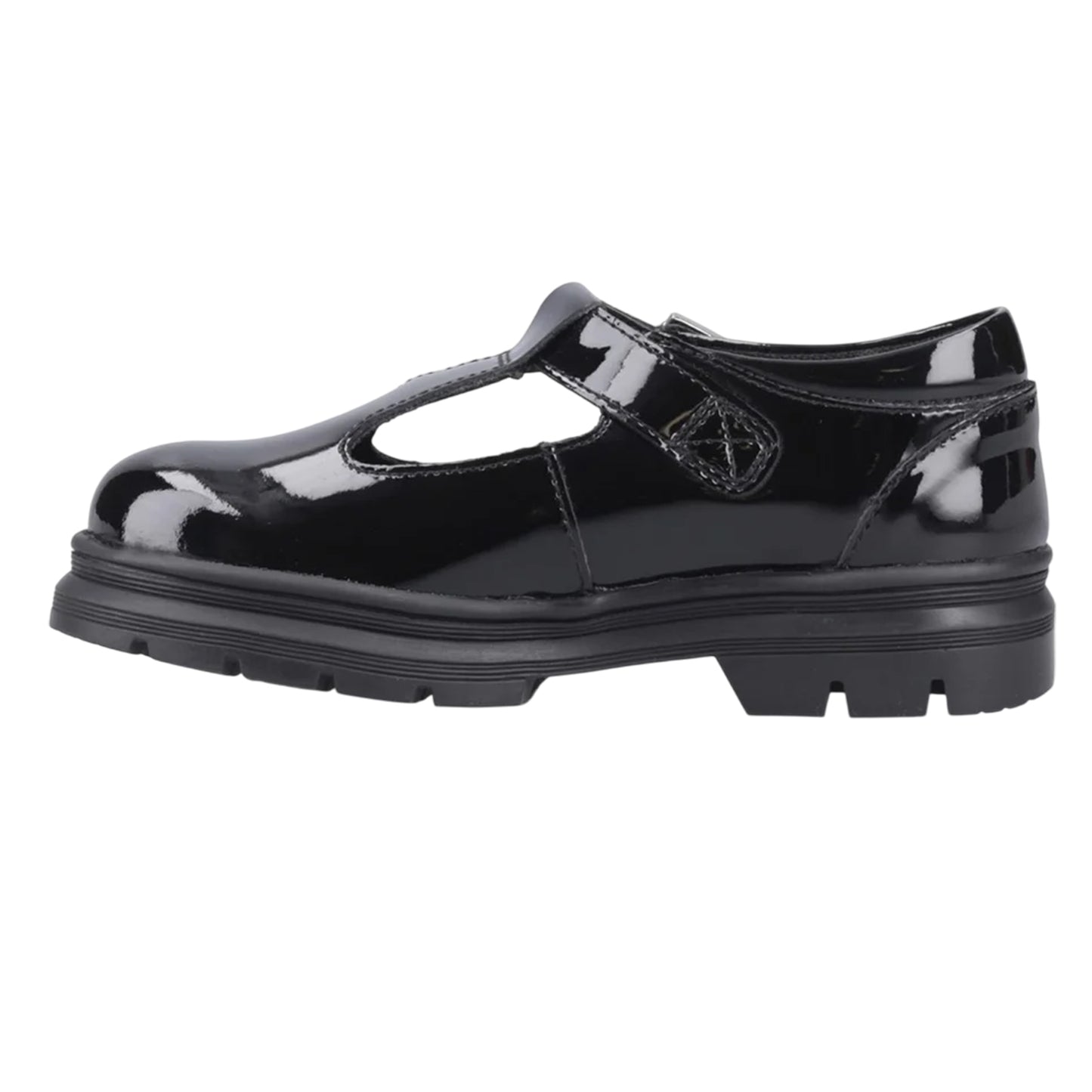 Black Patent - Lifestyle - POD Girls Emilie Leather School Shoes