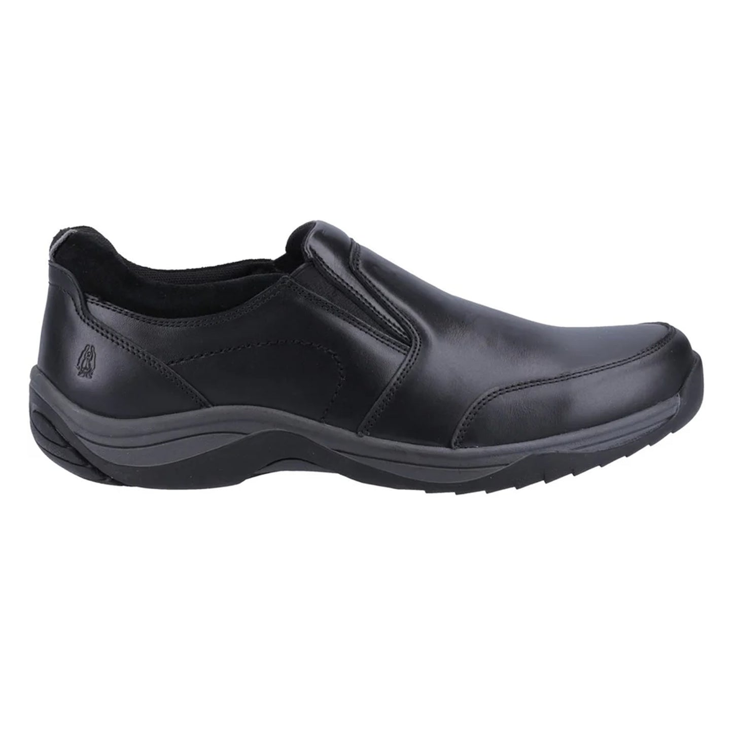 Black - Lifestyle - Hush Puppies Mens Donald Leather Slip-on Loafers