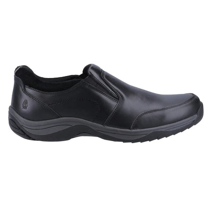 Black - Lifestyle - Hush Puppies Mens Donald Leather Slip-on Loafers