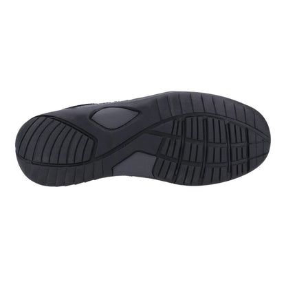 Black - Pack Shot - Hush Puppies Mens Donald Leather Slip-on Loafers