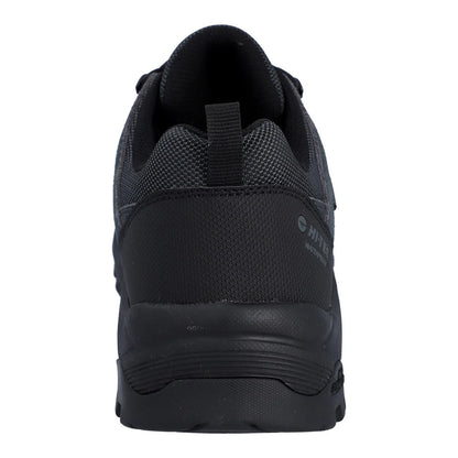 Charcoal-Black - Back - Hi-Tec Mens Bandera Expedition Suede Low Walking Shoes