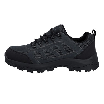 Charcoal-Black - Side - Hi-Tec Mens Bandera Expedition Suede Low Walking Shoes