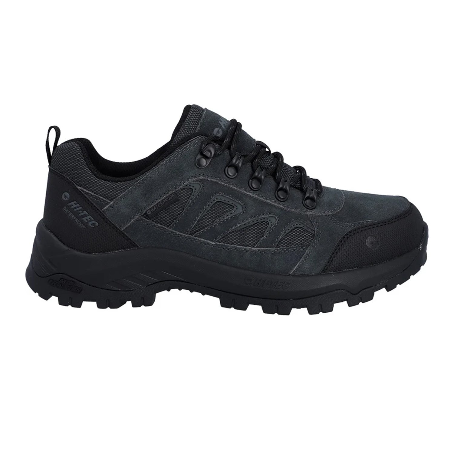 Charcoal-Black - Lifestyle - Hi-Tec Mens Bandera Expedition Suede Low Walking Shoes