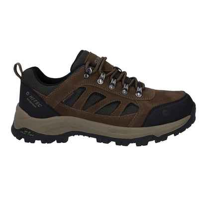 Smokey Brown-Khaki Green - Lifestyle - Hi-Tec Mens Bandera Expedition Suede Low Walking Shoes