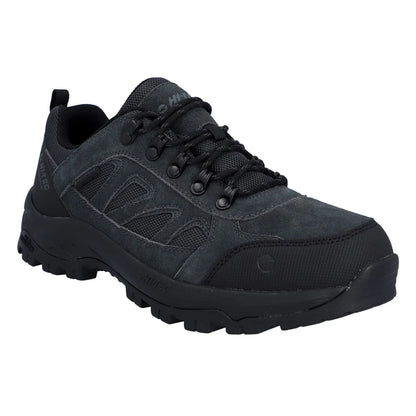 Charcoal-Black - Front - Hi-Tec Mens Bandera Expedition Suede Low Walking Shoes