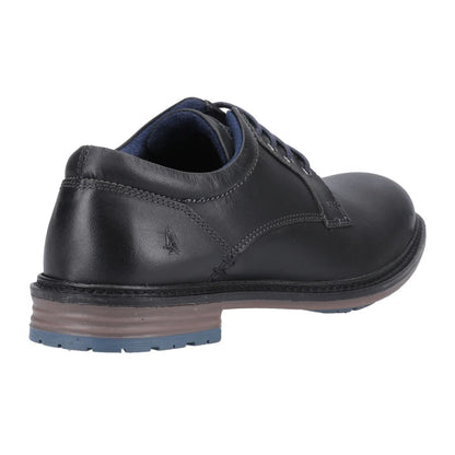 Black - Back - Hush Puppies Mens Julian Leather Shoes