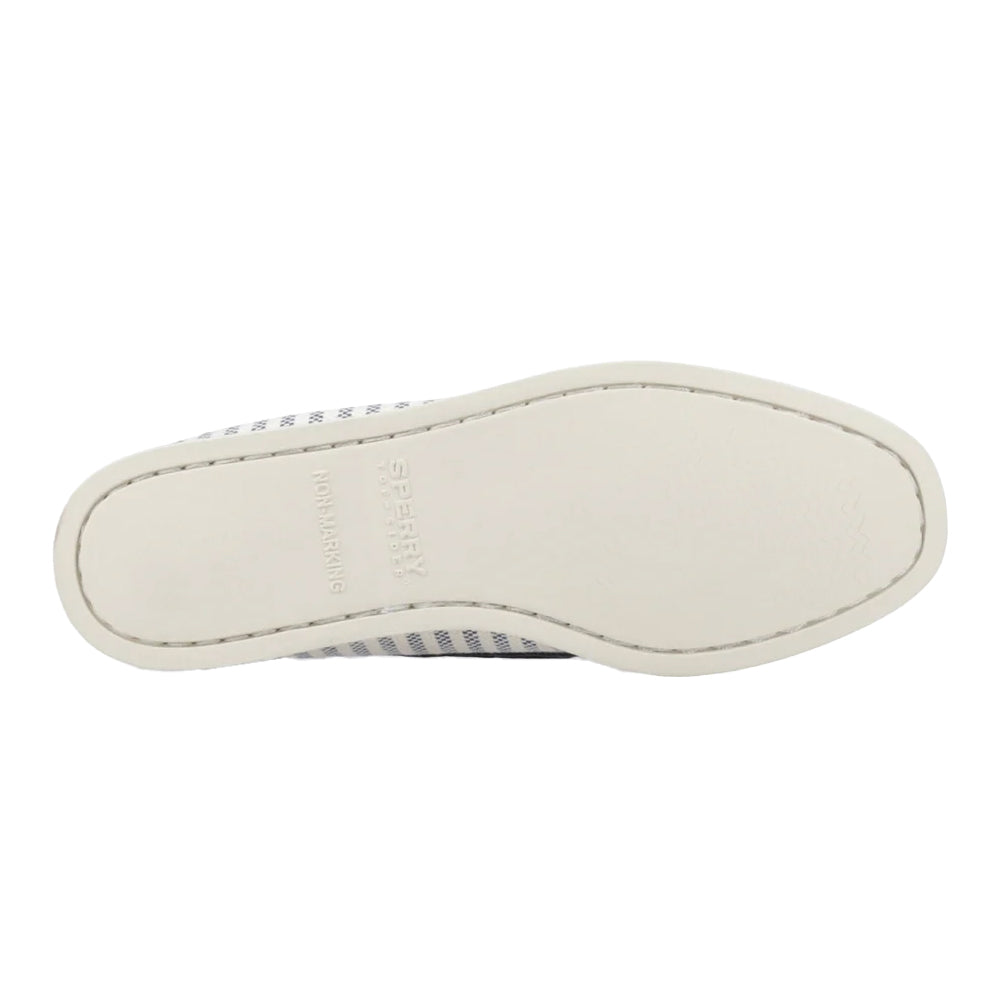 White-Navy - Pack Shot - Sperry Womens-Ladies Authentic Original Leather Boat Shoes