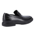 Black - Back - Hush Puppies Mens Knox Leather Loafers