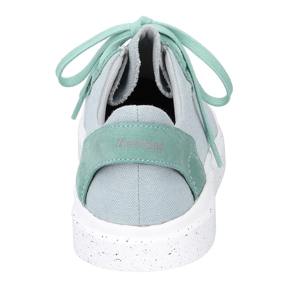 Mint - Back - Josef Seibel Womens-Ladies Helsinki Leather Trainers