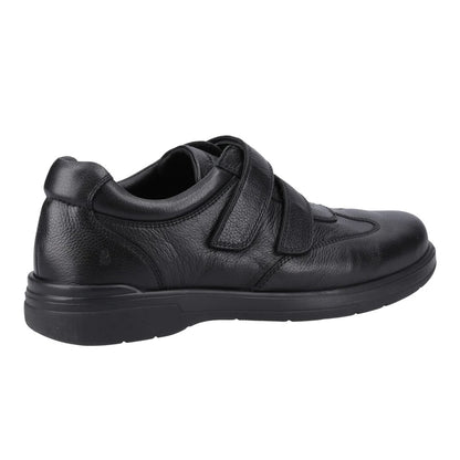 Black - Back - Hush Puppies Mens Magnus Leather Loafers