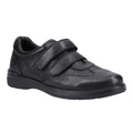 Black - Front - Hush Puppies Mens Magnus Leather Loafers