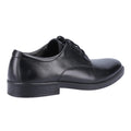 Black - Back - Hush Puppies Mens Neal Leather Lace Up Shoes