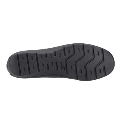 Black - Pack Shot - Hush Puppies Womens-Ladies Shelby Leather Loafers