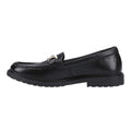 Black - Side - Hush Puppies Womens-Ladies Verity Snaffle Detail Loafers