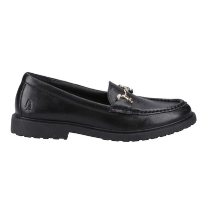 Black - Lifestyle - Hush Puppies Womens-Ladies Verity Snaffle Detail Loafers
