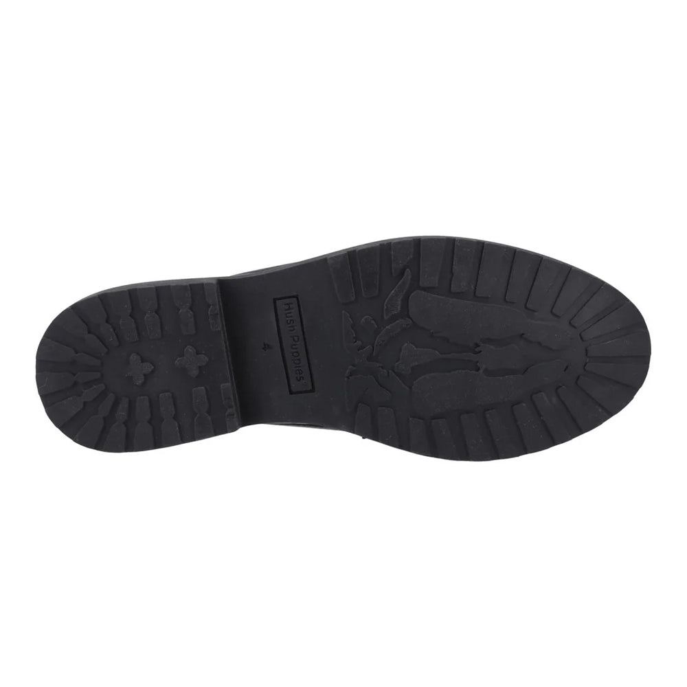 Black - Pack Shot - Hush Puppies Womens-Ladies Verity Snaffle Detail Loafers