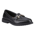 Black - Front - Hush Puppies Womens-Ladies Verity Snaffle Detail Loafers