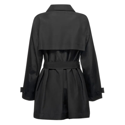 Black - Back - Geox Womens-Ladies Soleil Trench Coat
