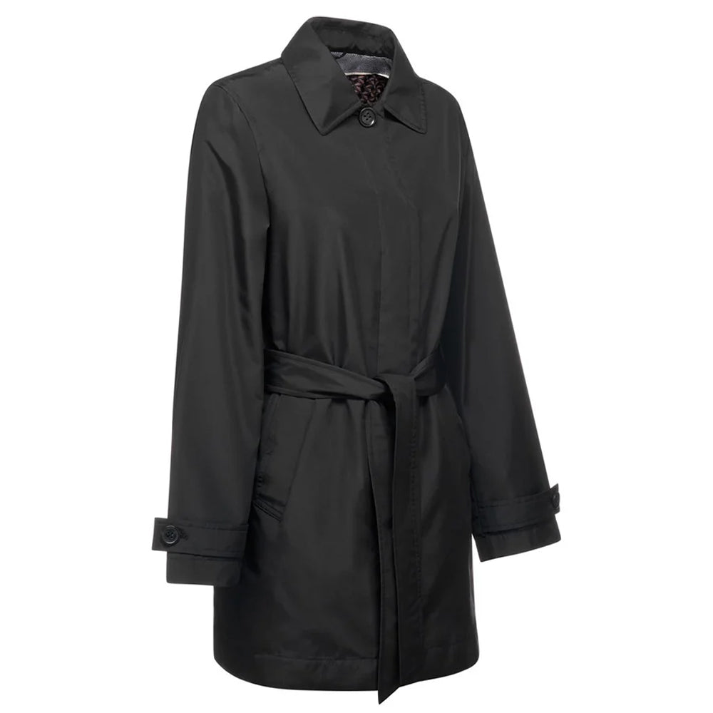 Black - Side - Geox Womens-Ladies Soleil Trench Coat