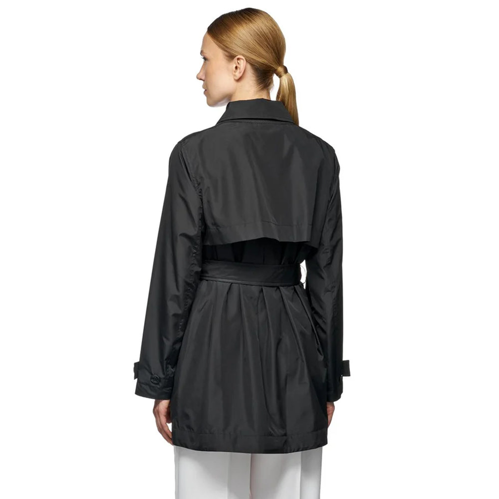 Black - Pack Shot - Geox Womens-Ladies Soleil Trench Coat