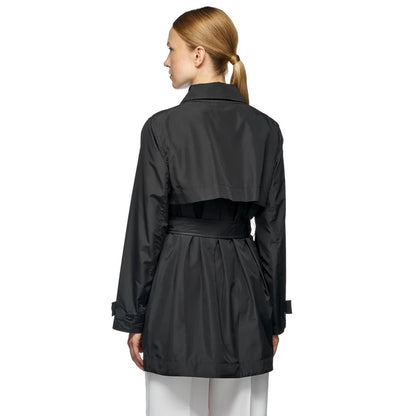 Black - Pack Shot - Geox Womens-Ladies Soleil Trench Coat