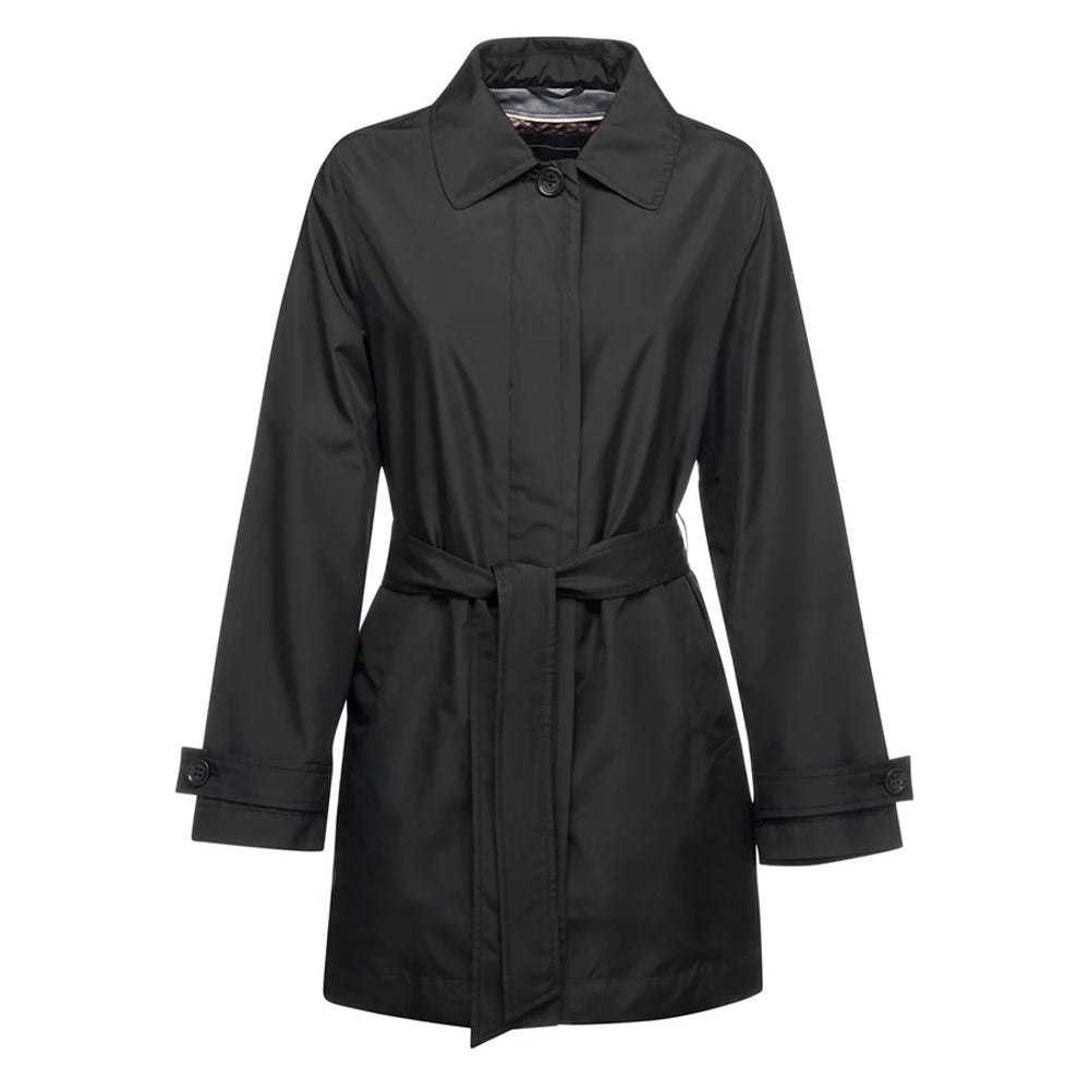 Black - Front - Geox Womens-Ladies Soleil Trench Coat