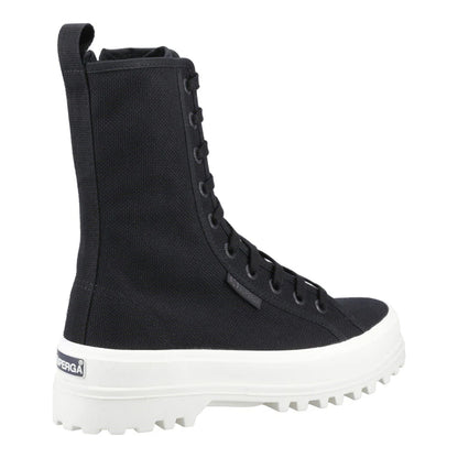 Black - Back - Superga Womens-Ladies 2641 Alpina High-top Ankle Boots