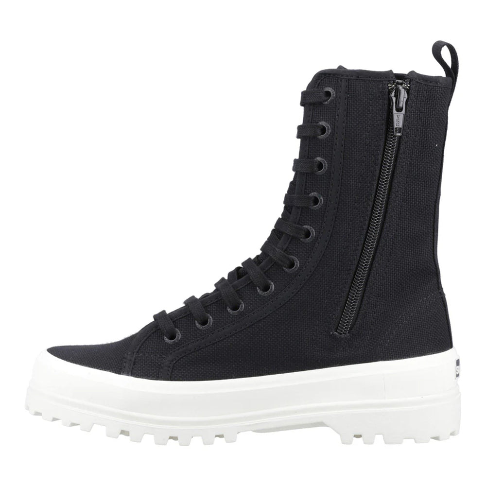 Black - Side - Superga Womens-Ladies 2641 Alpina High-top Ankle Boots