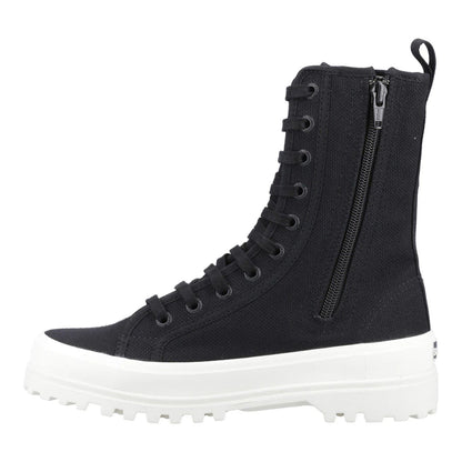 Black - Side - Superga Womens-Ladies 2641 Alpina High-top Ankle Boots