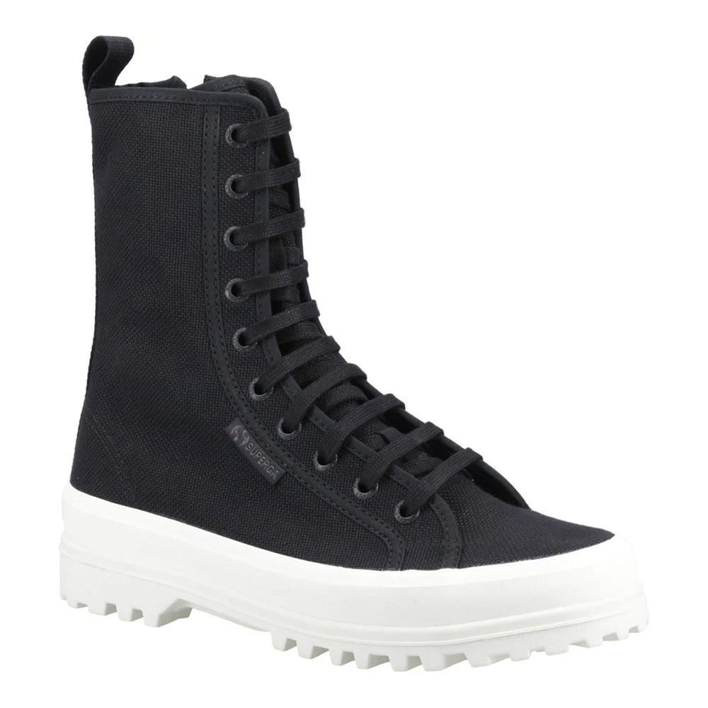 Black - Front - Superga Womens-Ladies 2641 Alpina High-top Ankle Boots