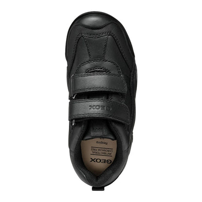 Black - Lifestyle - Geox Boys Wader Leather School Shoes
