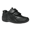 Black - Front - Geox Boys Wader Leather School Shoes