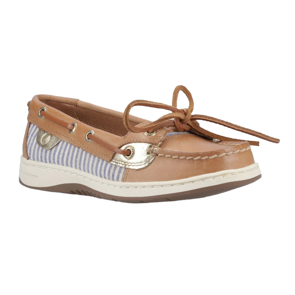 Peanut - Front - Sperry Womens-Ladies Angelfish Leather Boat Shoes