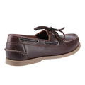 Brown - Back - Sperry Mens Tacoma Leather Boat Shoes