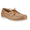 Camel - Front - Sperry Mens Tacoma Leather Boat Shoes