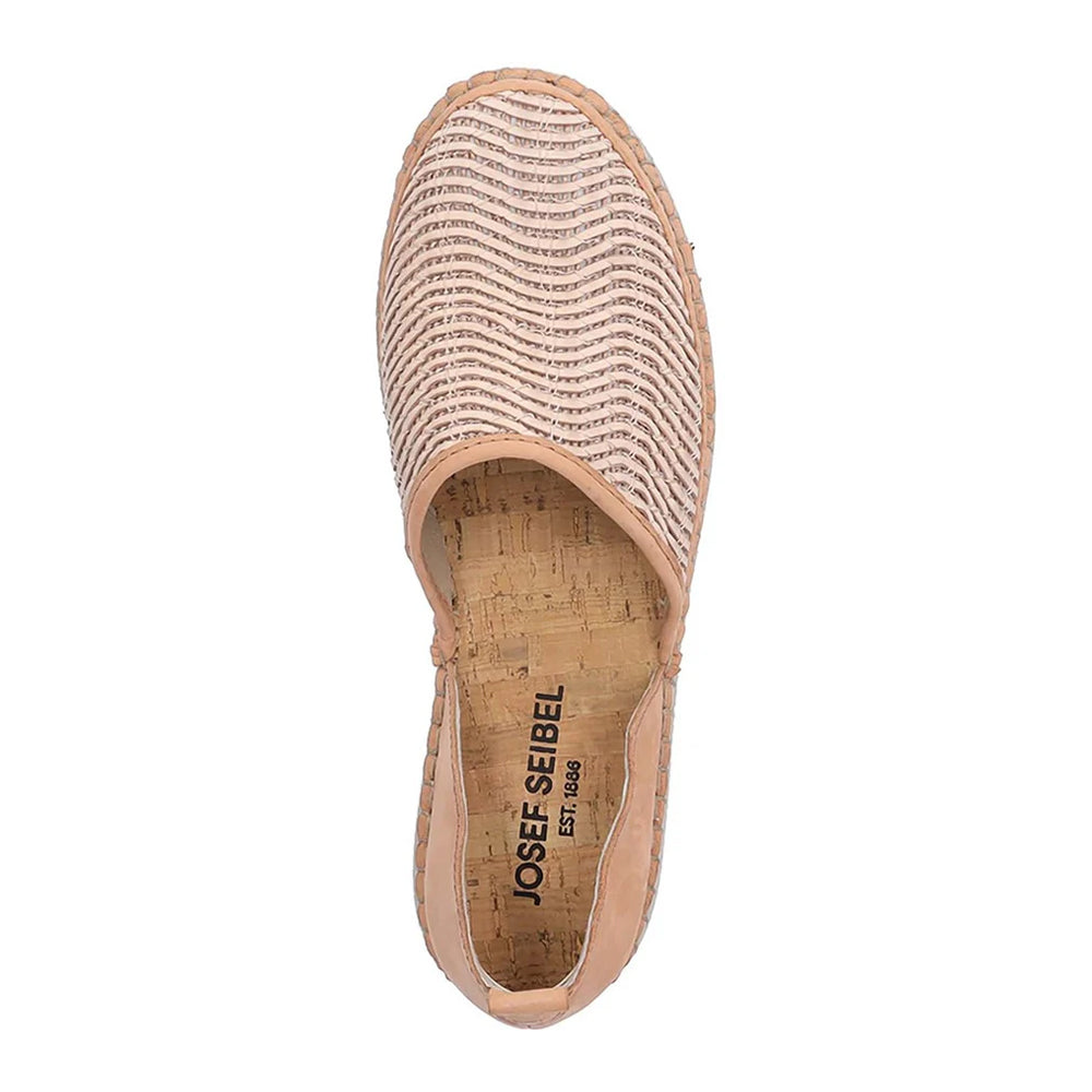Nude - Back - Josef Seibel Womens-Ladies Sofie Nubuck Slip-on Shoes