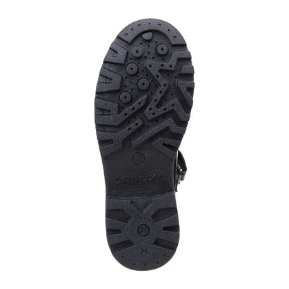 Shiny Black - Pack Shot - Geox Girls J Casey G. P Leather School Shoes