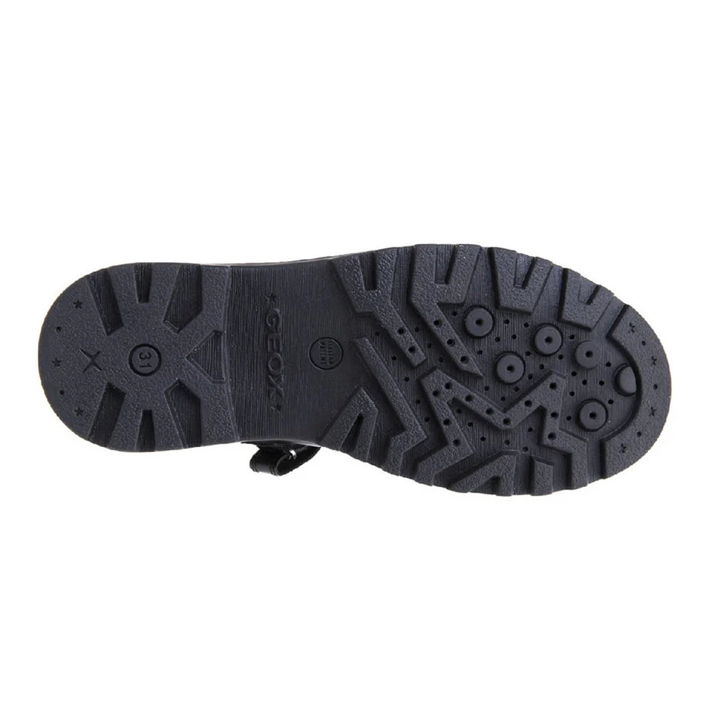 Black - Lifestyle - Geox Girls J Casey G. P Leather School Shoes