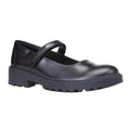 Black - Front - Geox Girls J Casey G. P Leather School Shoes