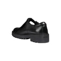 Black - Back - Geox Childrens-Kids J Casey G E Leather School Shoes
