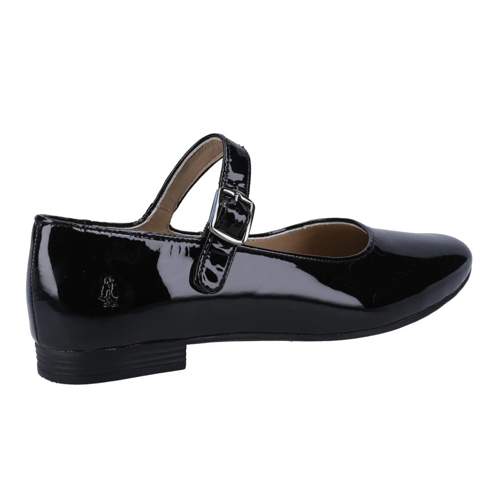 Black Patent - Back - Hush Puppies Womens-Ladies Melissa Leather Mary Janes