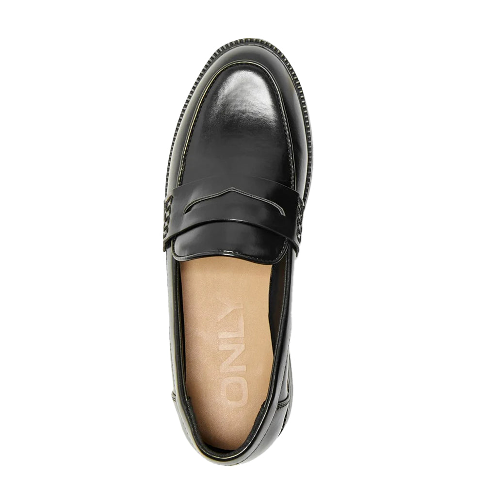 Black - Back - Only Womens-Ladies Lux-1 Moccasins