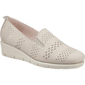 Taupe - Front - Fleet & Foster Womens-Ladies Dinah Leather Espadrilles
