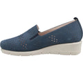 Navy - Lifestyle - Fleet & Foster Womens-Ladies Dinah Leather Espadrilles