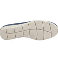Navy - Back - Fleet & Foster Womens-Ladies Dinah Leather Espadrilles