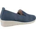 Navy - Pack Shot - Fleet & Foster Womens-Ladies Dinah Leather Espadrilles