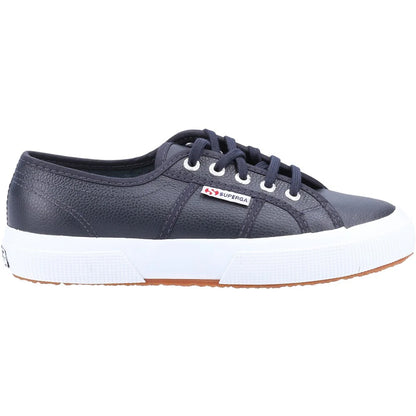 Blue Navy - Side - Superga Unisex Adult 2750 Tumbled Leather Trainers