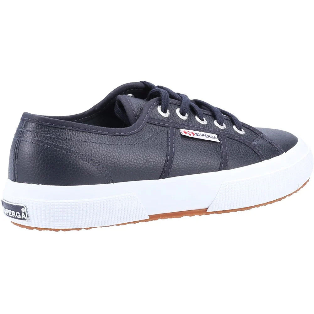 Blue Navy - Lifestyle - Superga Unisex Adult 2750 Tumbled Leather Trainers