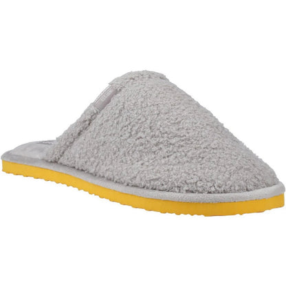 Frost Grey - Front - Jack And Jones Mens Harry Fluff Slippers